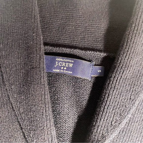 J Crew Men's Nautical Toggle & Rope Button- Closure Blue Sweater, Size Small - Picture 5 of 11